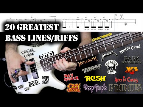 20 Greatest Bass Lines/Riffs (Vol 2) | Tabs