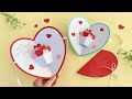 How to Make Heart Shape Valentine Pop Up Card / ハートのバレンタイン ポップアップカード❤️