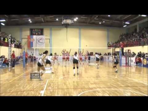 16.02.14 Odbojka, finale Kupa, Crvena zvezda - Partizan Vizura 3-2