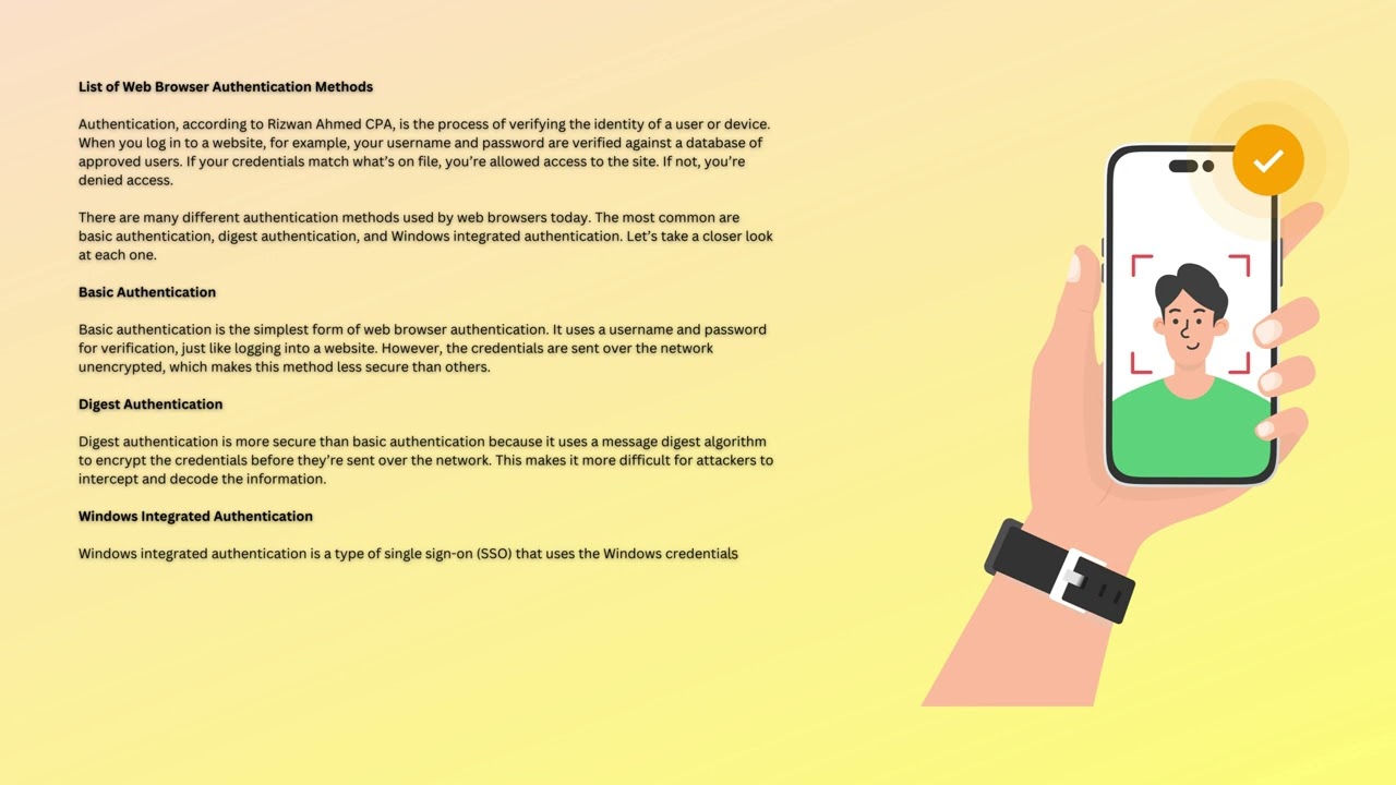 Rizwan Ahmed CPA- Web Browser Authentication Methods