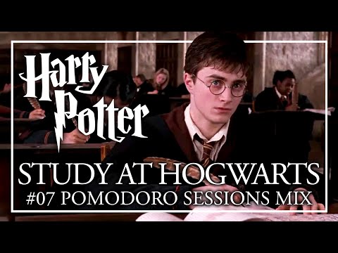 📝MIDWEEK SESSION 07📝 Pomodoro STUDY AT HOGWARTS ASMR + Music | Harry Potter Pomodoro Session
