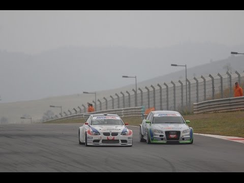 Portimao gara 2 Superstars podio Stefano Gabellini - Thomas Biagi - Alberto Cola