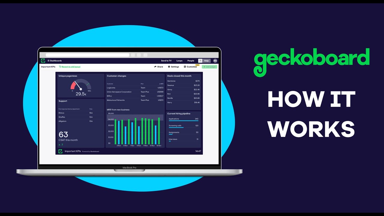 Geckoboard Demo - Dashboards Made for Sharing!