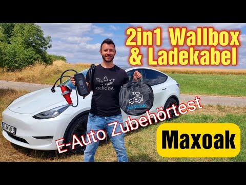2in1 Mobile und feste Wallbox mit Smartphone App von MAXOAK - E-Auto Zubehör Test und Unboxing