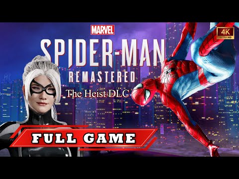 Spider Man REMASTERED - The Heist DLC - Full Game | Longplay Gameplay | No Commentary | 4K UHD PS5