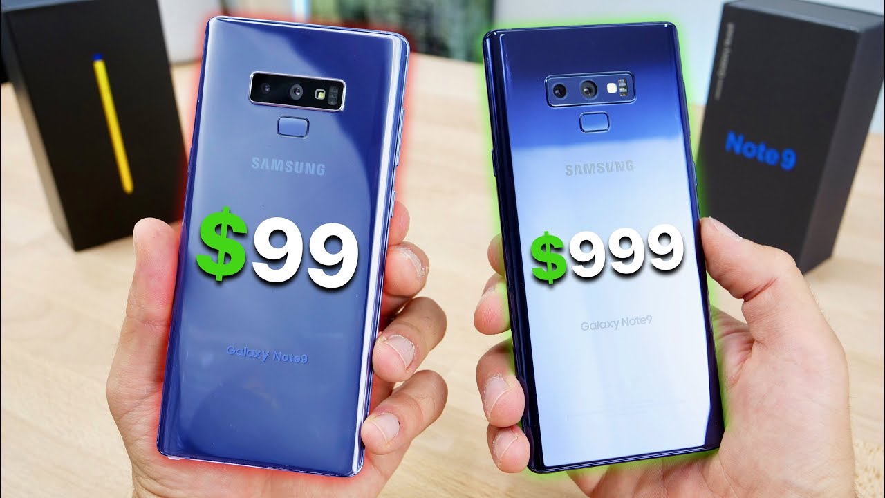 $99 Fake Samsung Galaxy Note 9 vs $999 Note 9!