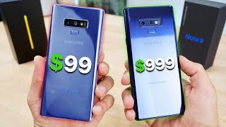 $99 Fake Samsung Galaxy Note9 vs $999 Note 9!