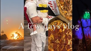 A few days vlog | Japanese food market, bike ride, pizza night, Halloween night