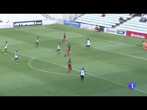 Resumen del partido de liga Racing-UD Logroñés (TVE-Cantabria)