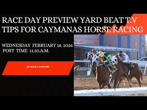 RACE DAY PREVIEW WEDNESDAY FEBRUARY 18.2026| YARD BEAT T.V .