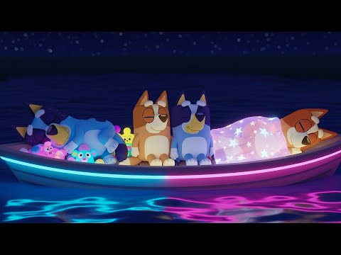 NO ADS Bluey's Family Bedtime Routine | Calming Music and Relaxing Boat Ambience for Deep Relaxation