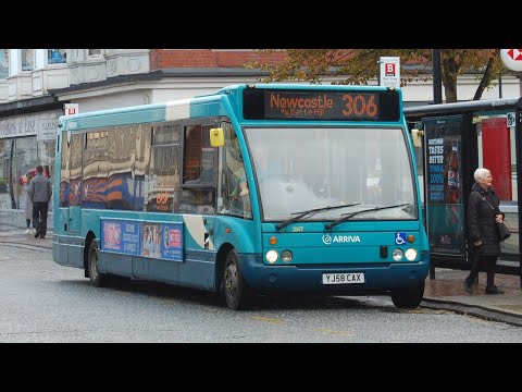 Loud Diff + Squealing turbo: Arriva North East 2847 (YJ58CAX) Optare Solo/M950