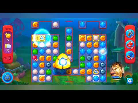 фишдом 2022 # 10588 уровень - прохождение без бустеров # Fishdom,  10588  level - no Boosters.