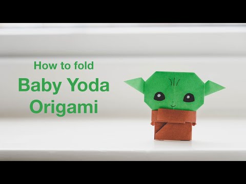 How to fold Baby Yoda Origami (Li Kim Goh)