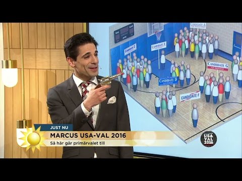 Se varför Marcus viftar med en pistol i studion  - Nyhetsmorgon (TV4)