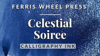 ☾⋆⁺🪼 Celestial Soiree Calligraphy Ink - Swatch & Mini Speedpaint -  Ferris Wheel Press #calligraphy