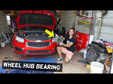 FRONT WHEEL HUB BEARING REPLACEMENT REMOVAL CHEVROLET CRUZE CHEVY