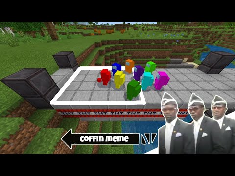 Coffin Meme "Among Us" Traps Edition Part 2 - Minecraft