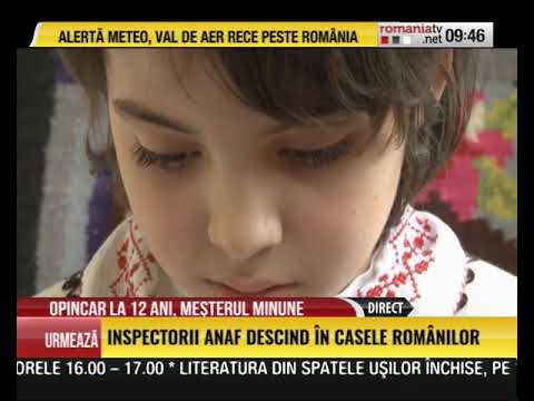 Opincar la 12 ani, meșterul MINUNE
