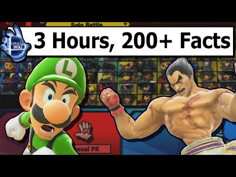 Wiki Trivia for EVERY Character in Smash Ultimate (Supercut)