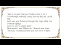 Joan Baez - You're Aging Well Lyrics