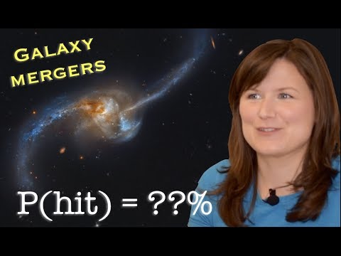 What's the probability that two stars collide when galaxies collide? [with equations!]