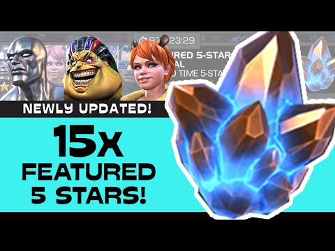 15x New 5 Star Featured Crystals + 6* Opening! Silver Surfer?? | Marvel Contest of Champions