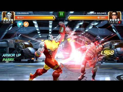 Colossus Vs Realm of Legends Winter Soldier | Marvel Contest of Champions