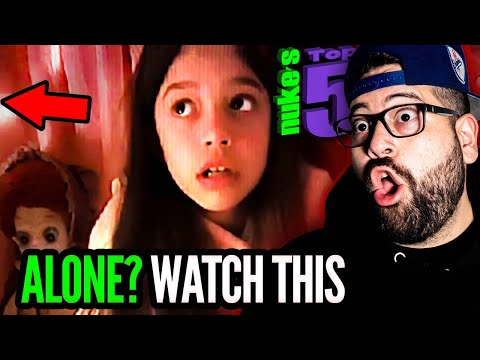 Nuke's top 10 SCARY Videos We DARE you to WATCH ALONE (REACTION!!)