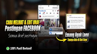 Cara Melihat Draft Postingan Facebook di HP | Cara Menemukan & Mengedit Draft Postingan Facebook