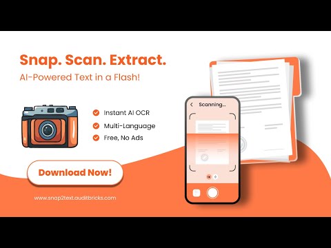 Snap2Text: AI Text Scanner OCR video thumbnail