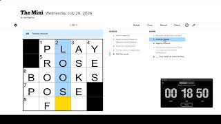 Mini Crossword #008 | Quickest Solve in the Series!