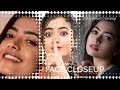 Rashmika Mandanna Face Close Up Tollywood Actress Nose Closeup Sexy Face Nose Lips Vertical