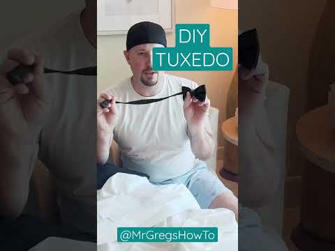 DIY Tuxedo // Black Tie Affair HACK #tuxedo #blacktie #wedding #weddingphotography #fashion