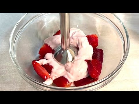 Do you have milk and strawberries? Make this wonderful Creamy and delicious #Raib | رايب