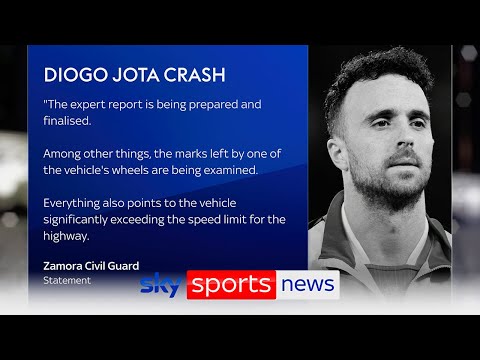 Spanish police say "all the evidence so far indicates" Diogo Jota was the driver of the car
