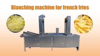 That Is How Potatoes Vegetables Are Continuously Blanched | Blanching Machine For French Fries Chips