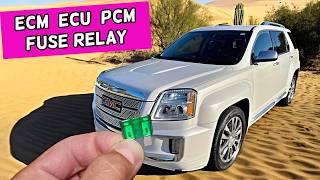 GMC TERRAIN ECU PCM ECM Engine Computer Fuse Relay Location Replacement 2010 2011 2012 2013 2014 201