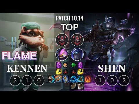 DWG Flame Kennen vs Shen Top - KR Patch 10.14