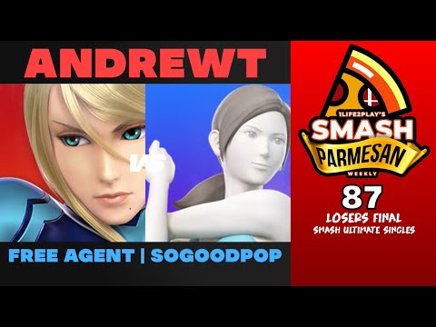 AndrewT vs Free Agent  Sogoodpop - Smash Ultimate Singles Losers Final Smash Parmesan 87 - Zero Suit