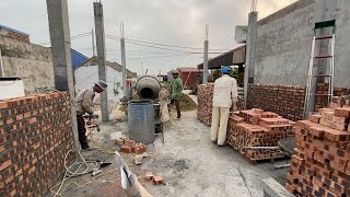 Build a 250m2 house at a cheap price | Build the most effective foundation and walls | #construction