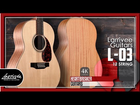 12-струнная электроакустическая гитара LARRIVEE L-03-MH-D-2 12 str