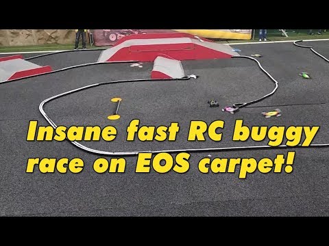 Insane fast RC buggy carpet race from Europe!