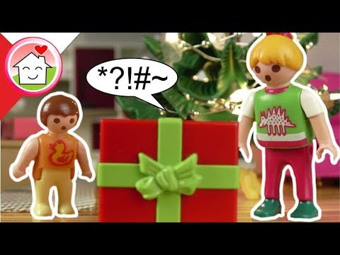 Playmobil po polsku Dziwny Prezent  - Boże Narodzenie - Rodzina Hauserow