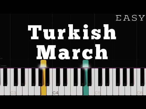 Mozart - Turkish March (Ronda Alla Turca) | EASY Piano Tutorial