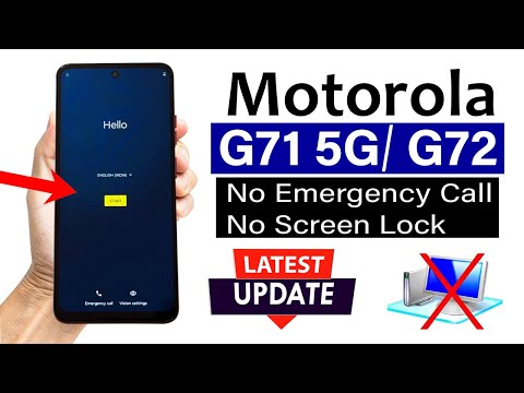 Moto G71 5G/ G72 : Google Account/ FRP Bypass | Fixed - Settings Not Open (Without Pc) 2025