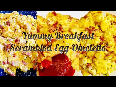 Scrambled Egg Omelette Recipe / Breakfast Recipes