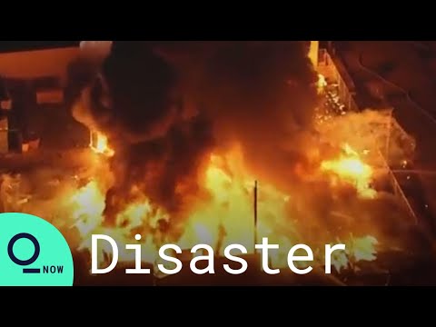 Adelanto Fire: Firefighters Work to Extinguish Blaze in Southern California