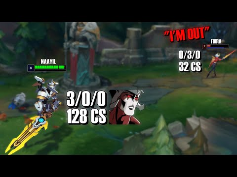 HOW TO DESTROY FIORA PLAYERS AS AATROX | NAAYIL