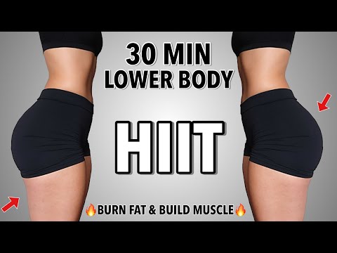 30 MIN KILLER Lower Body HIIT Workout - Intense Leg day, No Equipment, No Repeats